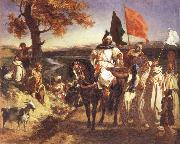 Eugene Delacroix Moroccan Chieftain Receiving Tribute painting